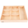 Plateau en bois 7 compartiments