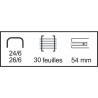 Agrafeuse pince Leitz 30 feuilles bleu et gris