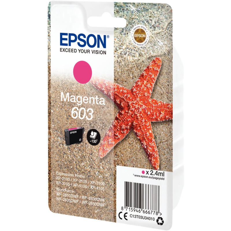Epson ETOILE DE MER / 603 cartouche jet d'encre magenta authentique (T