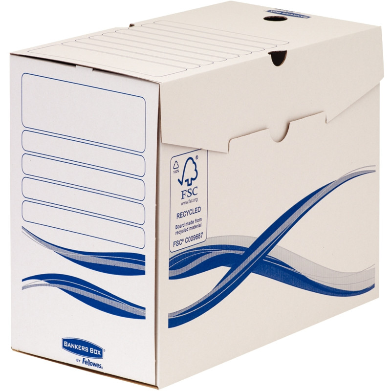 Paquet de 10 boites d'archives 33x25cm dos 15cm blanches