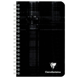 Carnet à reliure intégrale 100 pages CLAIREFONTAINE, format 11x17 cm,