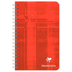 Carnet à reliure intégrale 100 pages CLAIREFONTAINE, format 11x17 cm,