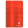 Carnet à reliure intégrale 100 pages CLAIREFONTAINE, format 11x17 cm,