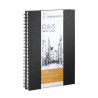Livres de croquis D&S 80 feuilles 140g/m² - Livre noir 80 feuilles for