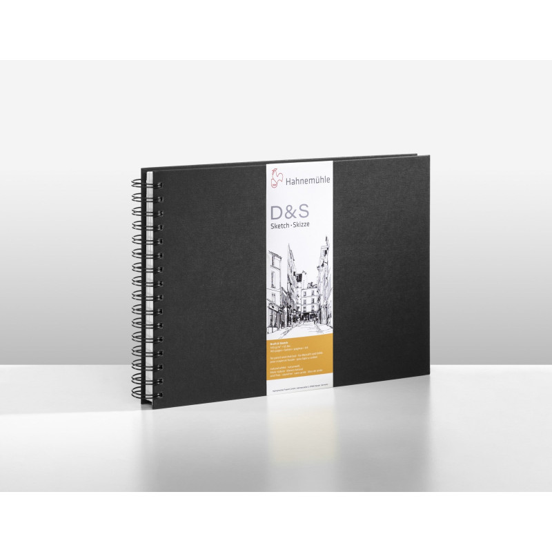 Livres de croquis D&S 80 feuilles 140g/m² - Livre noir 80 feuilles for