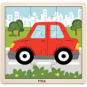 Boite de rangement + 12 puzzles en bois de 9 pièces