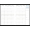 Agenda semainier Vérone 21x29,5cm noir