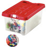 Boite de rangement en polypropylène 4L rouge