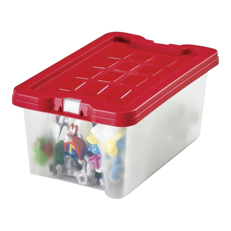 Boite de rangement en polypropylène 4L rouge