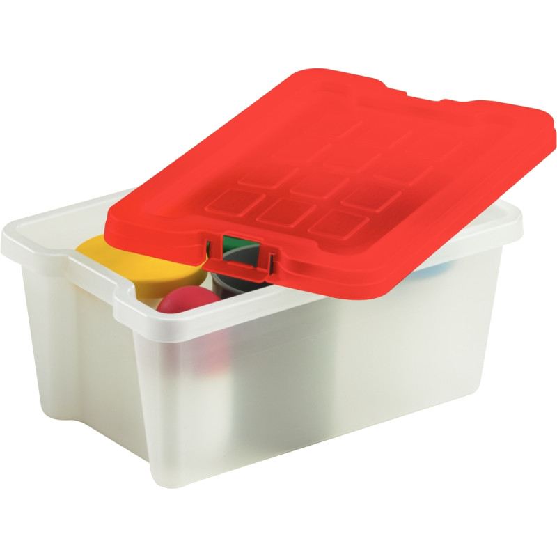 Boite de rangement en polypropylène 4L rouge