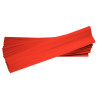 Paquet de 10 feuilles crépon ordinaire 200x50 cm rouge