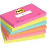 Paquet de 6 blocs notes de 100 feuilles Post-it 76 x 127 mm collection