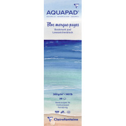 Bloc collé Aquapad Marque-pages aquarelle 6x20cm 20F 300g