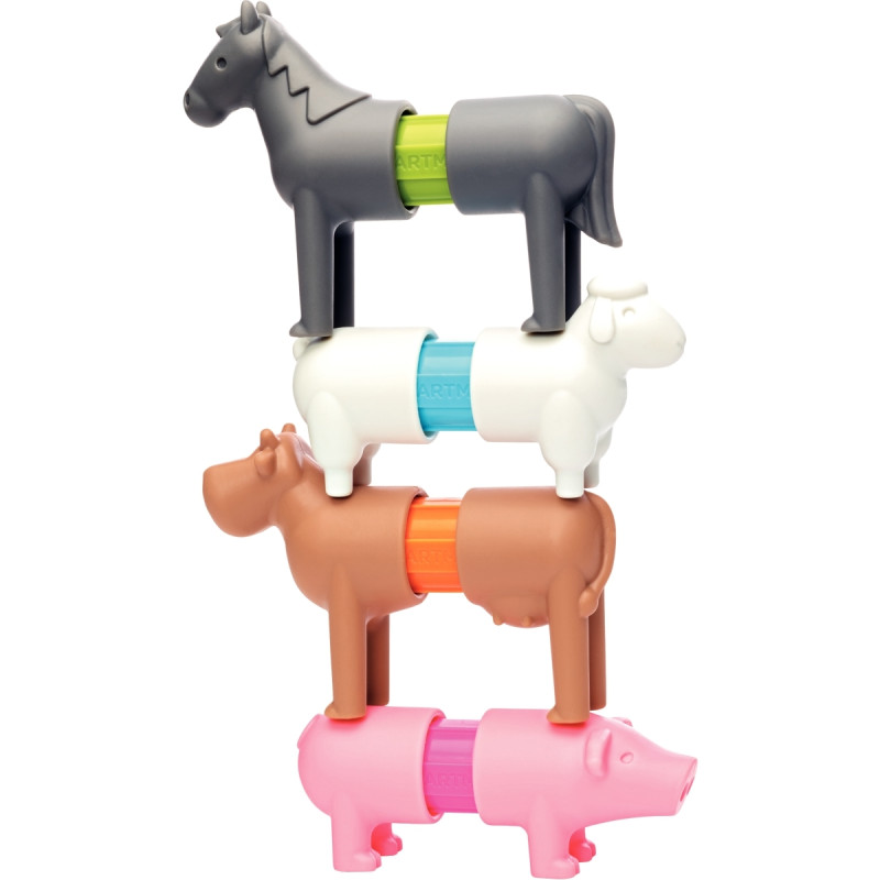Lot de 6 puzzles magnétiques SMARTMAX, les animaux de la ferme