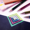 Pochette de 6 stylos gel Dual Métallic assortis