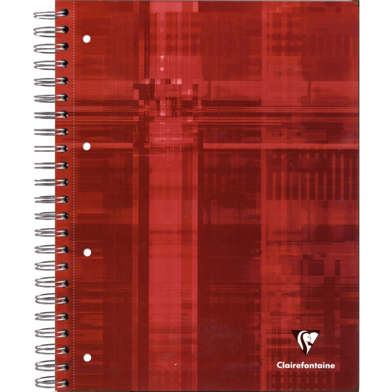 Reliure intégrale 180 pages CLAIREFONTAINE, format A4, quadrillé 5x5,