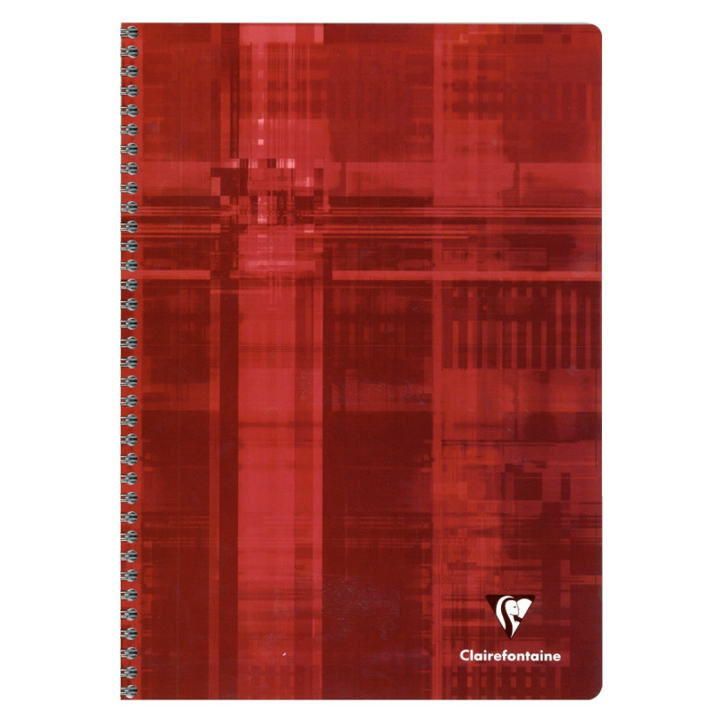 Reliure intégrale 180 pages CLAIREFONTAINE, format A4, quadrillé 5x5,