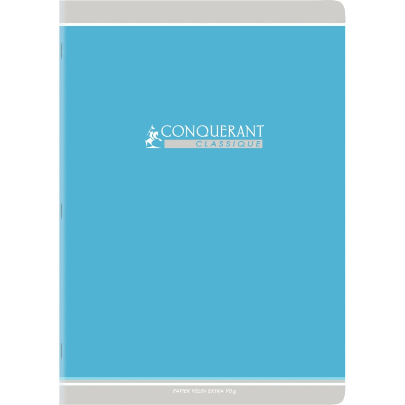 Cahier piqué 48 pages, A4, seyès, papier 90g, assortis