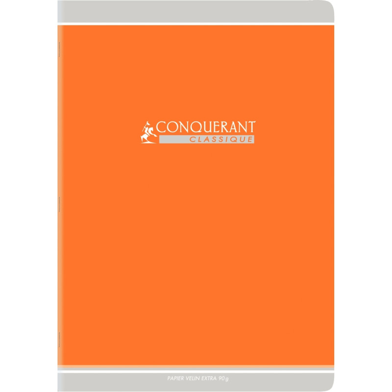 Cahier piqué 48 pages, A4, seyès, papier 90g, assortis