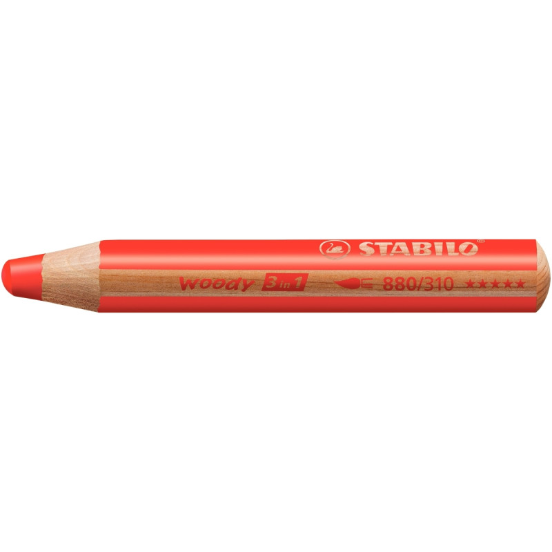 Crayon de couleur Woody vermillon