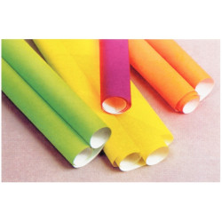 Paquet de 10 feuilles affiche 90g 60x80cm fluo assortis