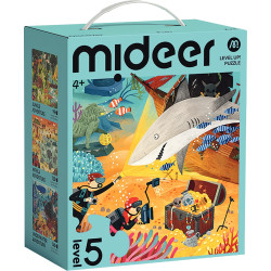Coffret de 3 puzzles progressifs, le monde des aventuriers