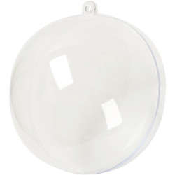 Lot de 10 boules en plastique diamètre 10 cm