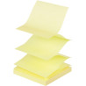 Bloc de 100 feuilles de notes adhésives en zig zag, format : 75 x 75 m
