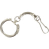 Sachet de 10 attaches porte clefs nickelées + mousquetons