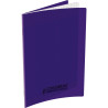 Piqûre 60 pages CONQUERANT, 17x22 cm, seyès, couv PP violet