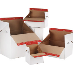 Paquet de 20 boites d'expédition aller/retour 30,6x18,6x12,7cm