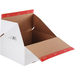 Paquet de 10 boites d'expédition aller/retour 38,9x32,4x16cm