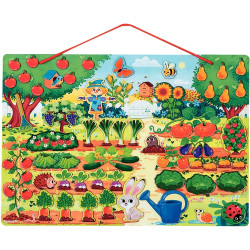Tableau magnétique, mon jardin