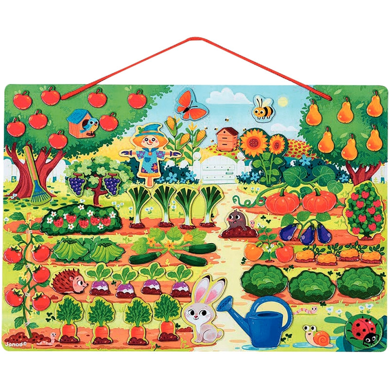 Tableau magnétique, mon jardin
