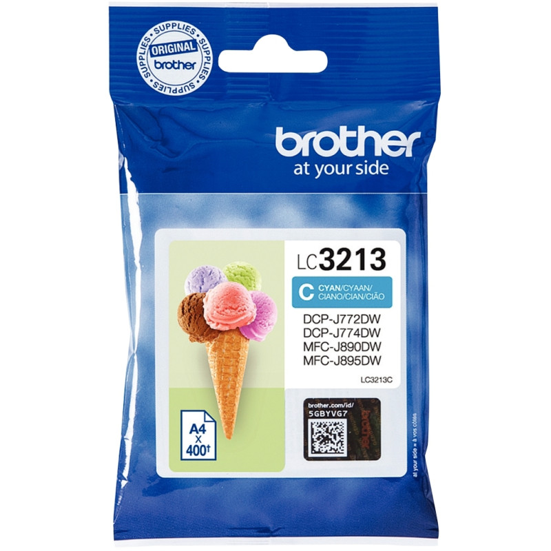 Brother GLACE cartouche jet d'encre cyan haute capacité authentique (L
