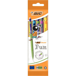Blister de 5 portemines Matic Fun 0,7mm assortis