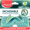 Blister rapporteur 180° 12cm incassable