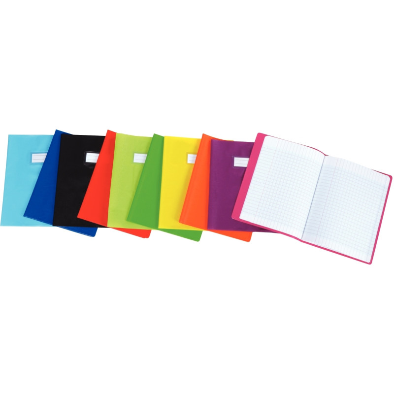 Paquet de 10 protège-cahiers en PVC 21/100ème, pour format 17x22 cm, n