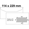 Boite de 1000 enveloppes blanches 114x229mm 80g mécanisables fenêtre 3
