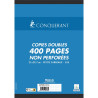 Copies doubles 400 pages non perforées 70g, format A4, quadrillé 5x5