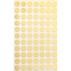 Sachet de 308 pastilles adhésives diamètre 8 mm or
