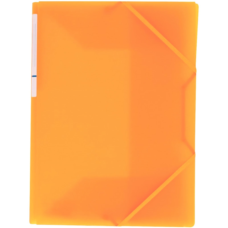 Chemise 3 rabats à élastiques COLOR FRESH en polypropylène, jaune oran