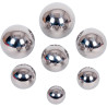 Boite de 7 balles sonores coloris argent