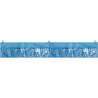 Rangement mural horizontal bleu avec 12 pochettes