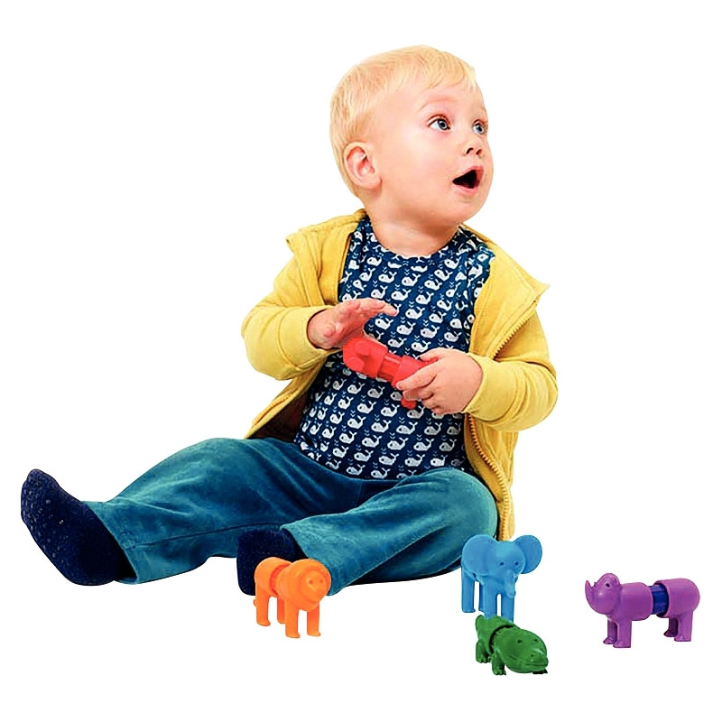 Lot de 6 puzzles magnétiques SMARTMAX, les animaux du safari