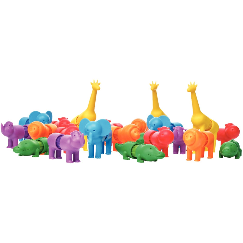 Lot de 6 puzzles magnétiques SMARTMAX, les animaux du safari