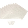 Lot de 8 plateaux lettres minuscules + 8 stylets