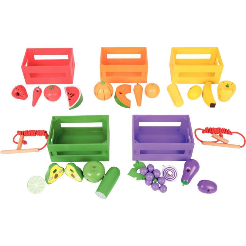 Set de 5 caisses fruits et légumes à trier