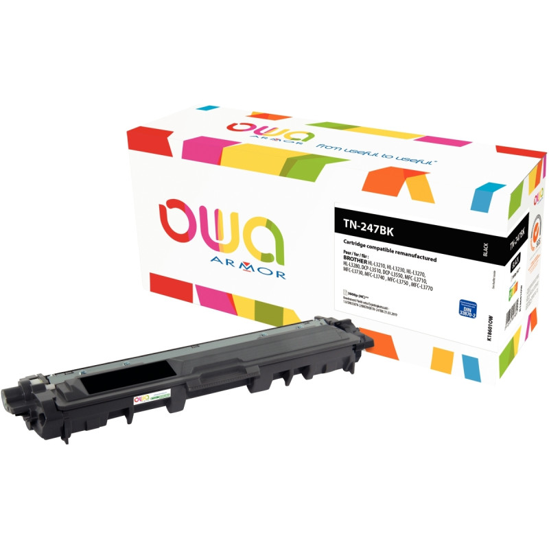 OWA toner laser noir haute capacité remanufacturé compatible Brother T