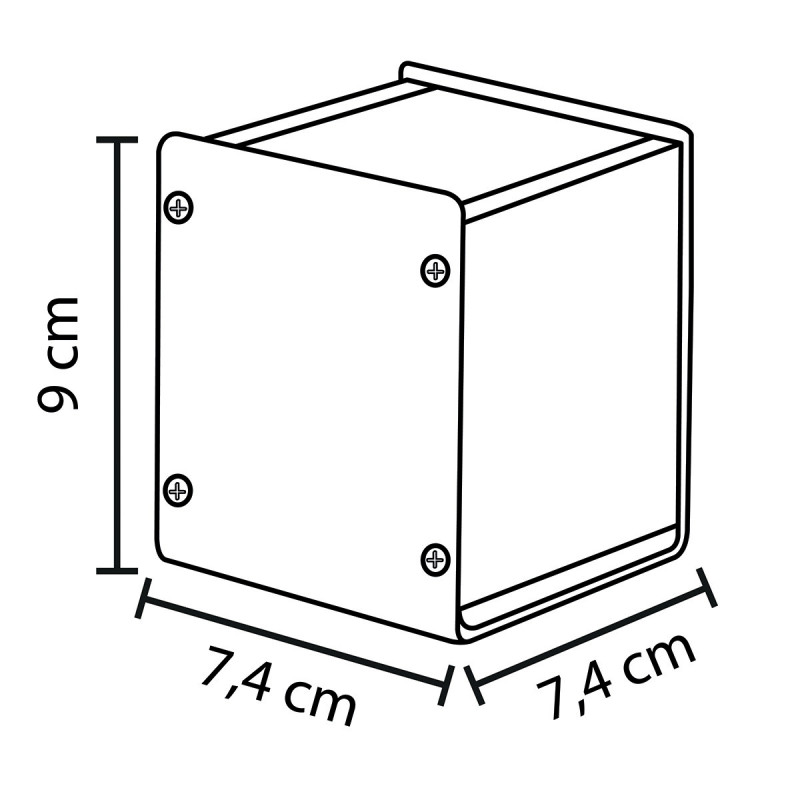 Pot à crayon aluminium et bois